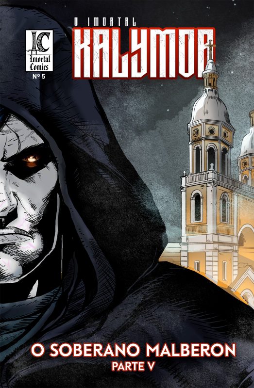 Exemplar da HQ “O Imortal Kalymor”, produzida e editada pelo escritor catarinense &Iacute;gor Martins, e ambientada em Florian&oacute;polis – Foto: Imortal Comics/Divulga&ccedil;&atilde;o