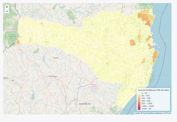 dengue em Santa Catarina 