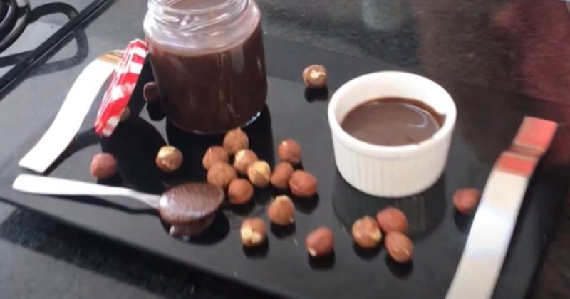 Creme de avelã não usa açúcar, apenas adoçante 