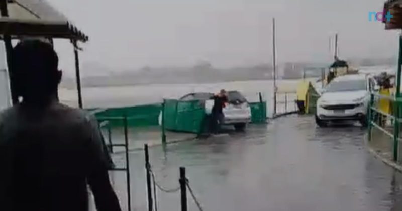 Imagem mostra confusão entre motoristas no Ferry Boat