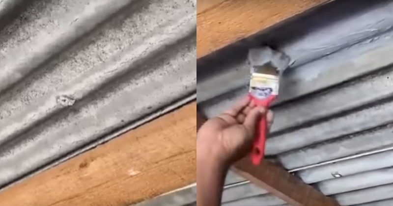 Produto deixa a telha com apar&ecirc;ncia de nova – Foto: @WDCFacavocemesmo/Reprodu&ccedil;&atilde;o/ND