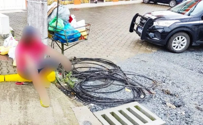 Furto de fios aconteceu no bairro Gabiroba, em Ituporanga