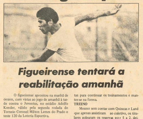 Ava&iacute; tenta o empr&eacute;stimo de Zico junto ao Flamengo e no Figueirense a preocupa&ccedil;&atilde;o &eacute; a aus&ecirc;ncia de um goleiro reserva – Foto: Acervo Biblioteca P&uacute;blica SC – Hemeroteca Digital/Jornal O Estado