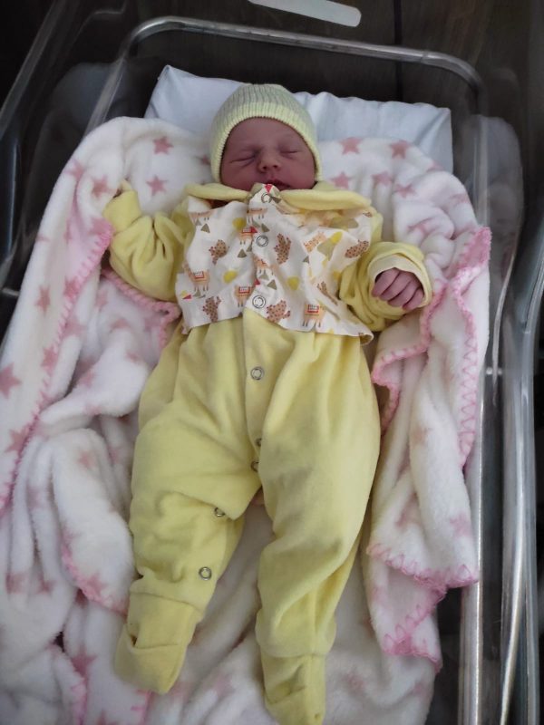 Helena foi a primeira menina a nascer em 2024 em Blumenau – Foto: Arquivo fam&iacute;lia/ND