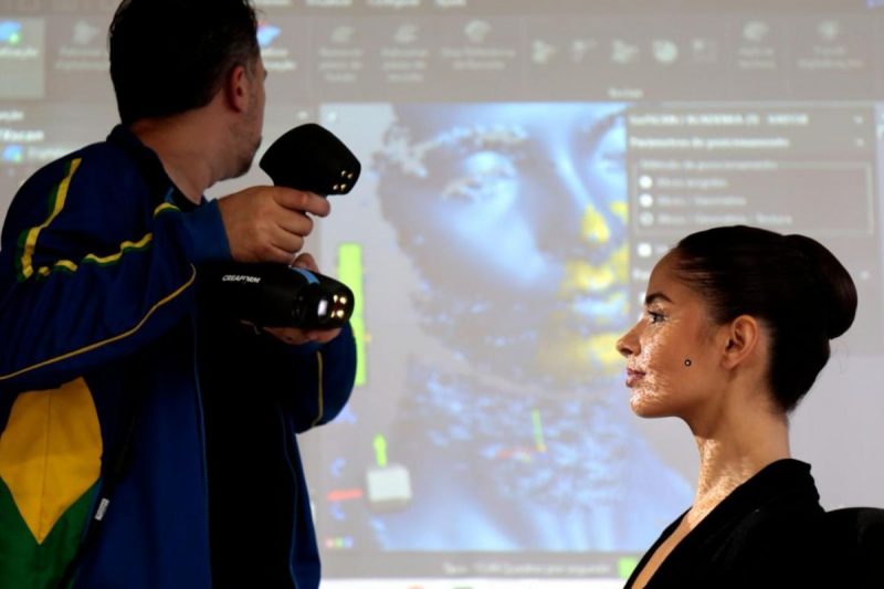 Bailarina teve rosto escaneado – Foto: &lsquo;Honra&rsquo; bailarina de Joinville ser&aacute; modelo de escultura instalada em pra&ccedil;a
