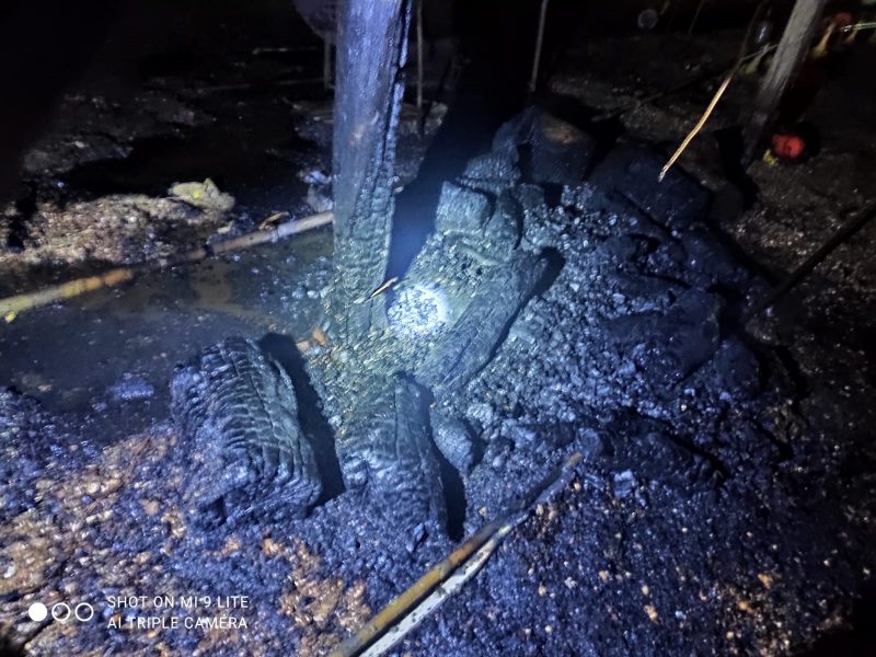 Incêndio Assola Aviário em Palmitos na Madrugada