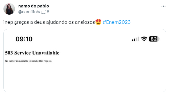 Nesse período de espera, os participantes lotaram as redes sociais com hashtags relacionadas ao atraso do Enem