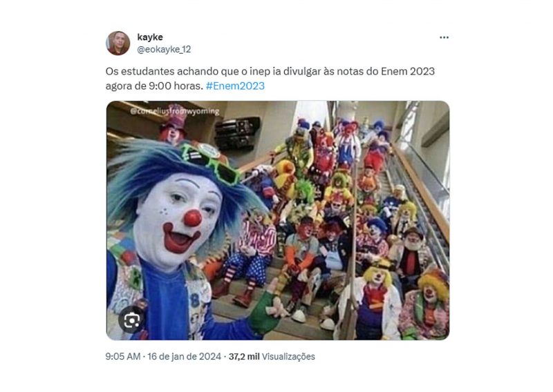 Inep atrasa em 39 minutos notas de provas do Enem 2023 e internet ‘vai a loucura’