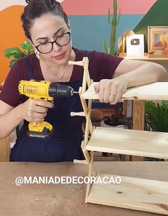 Estrutura simples para decoração usando matérias fáceis - Foto: Maniadedecoração/Reprodução/ND