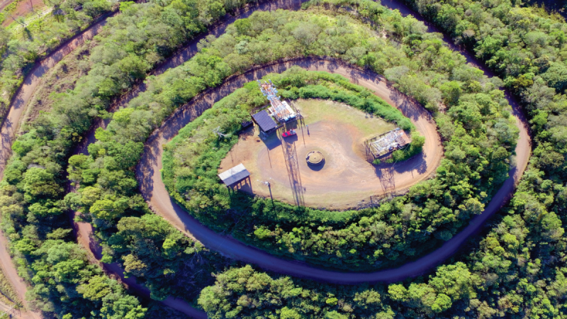 Mirante permite a vista da maior parte da cidade, do lago formado pela &aacute;gua represada do rio Uruguai e da Usina Hidrel&eacute;trica It&aacute; – Foto: Arquivo/PMI/Reprodu&ccedil;&atilde;o/ND