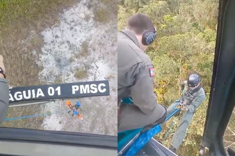 Vítimas estavam em área de difícil acesso no Monte Crista