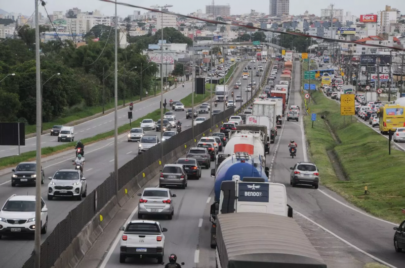 Imagem do trânsito da Grande Florianópolis