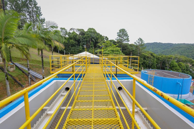 Novo sistema de abastecimento de água da Casan em Apiúna