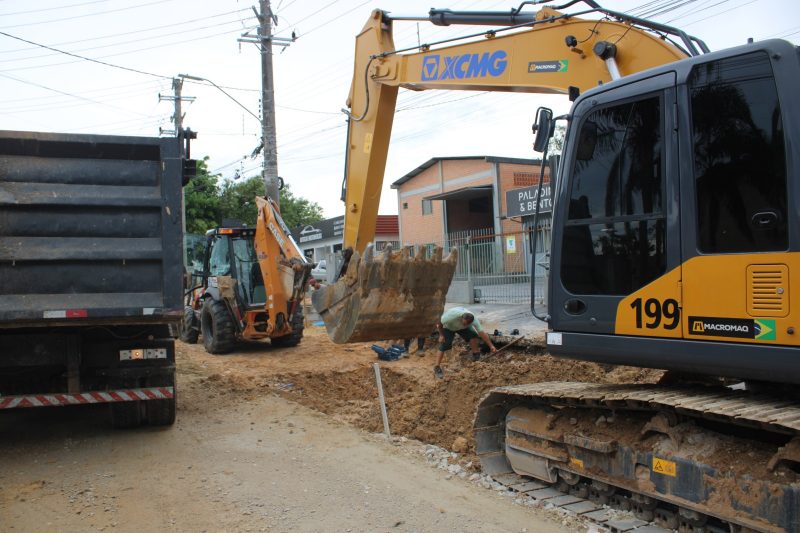 Obras exigem mudan&ccedil;a no tr&aacute;fego de ve&iacute;culo do Distrito de Rio Maina – Foto: Eliezer Cardoso/Divulga&ccedil;&atilde;o/ND