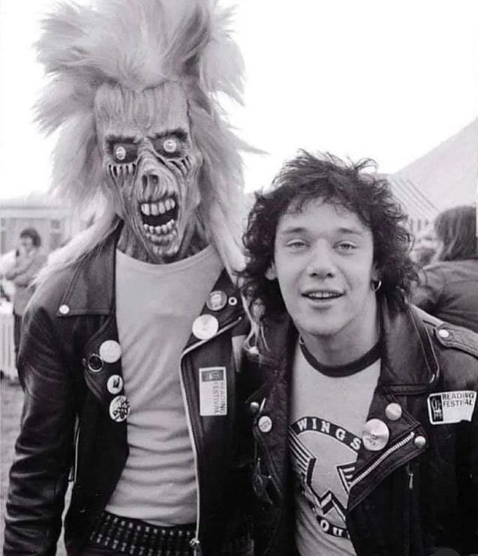 Paul Di'Anno quando era vocalista do Iron Maiden, entre 1978 e 1981