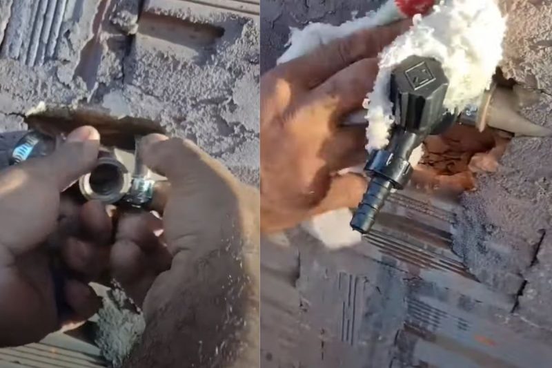 Ideia do pedreiro é genial 