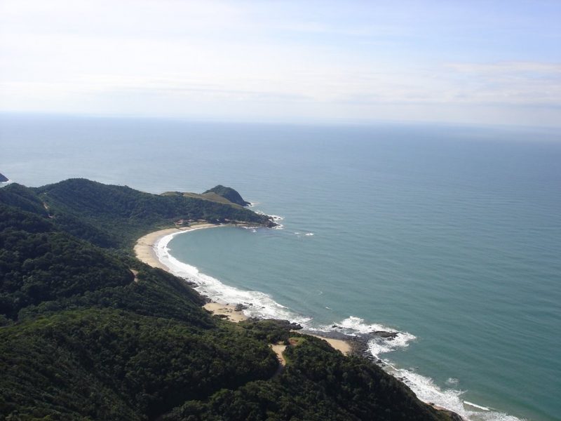 Vista panor&acirc;mica da praia do Monge – Foto: Prefeitura de Penha/Reprodu&ccedil;&atilde;o/ND