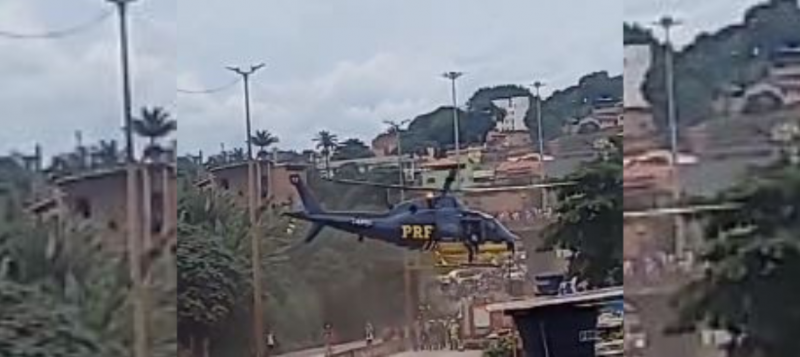 Helicóptero da PRF com vítima já machucada de outro acidente realiza pouso forçado em MG
