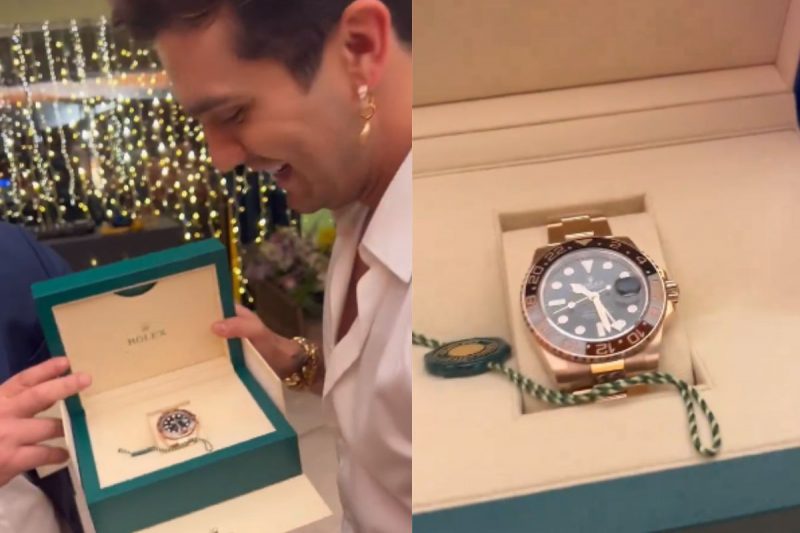 Luan foi surpreendido pelo jogador de futebol portugu&ecirc;s – Foto: Reprodu&ccedil;&atilde;o/Redes Sociais