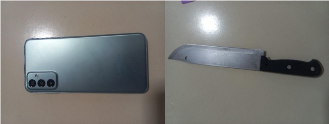 celular e faca são encontrados na casa de ladrão reconhecido em lanchonete de Blumenau