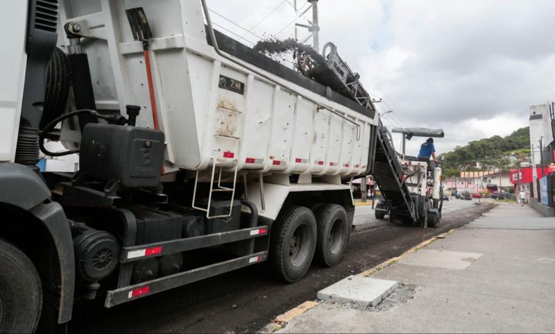 Obras foram retomadas nesta quinta-feira (4) – Foto: Prefeitura de Joinville/Divulga&ccedil;&atilde;o/ND