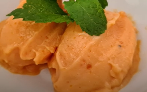 Receita de sorvete de mamão
