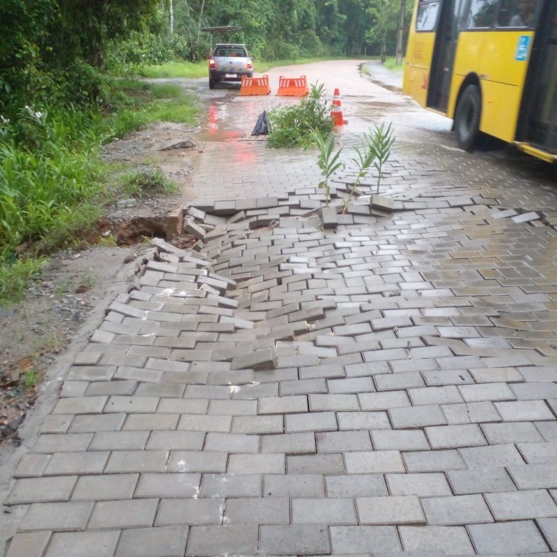 Rua Dorothovio do Nascimento, no Distrito Industrial – Foto: Prefeitura de Joinville/Divulga&ccedil;&atilde;o