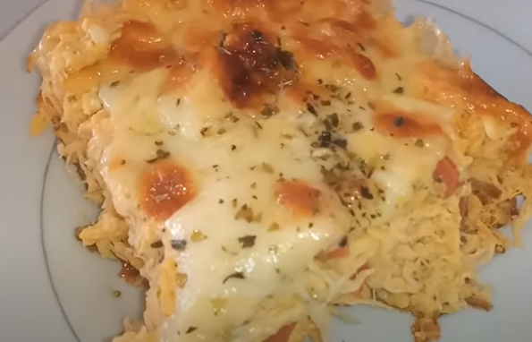 Torta de frango com baixa caloria