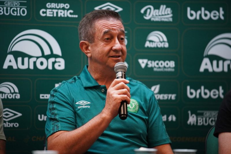 O otimismo por uma temporada positiva tamb&eacute;m esteve presente nas falas dos membros do Departamento de Futebol. – Foto: Chapecoense/Divulga&ccedil;&atilde;o/ND