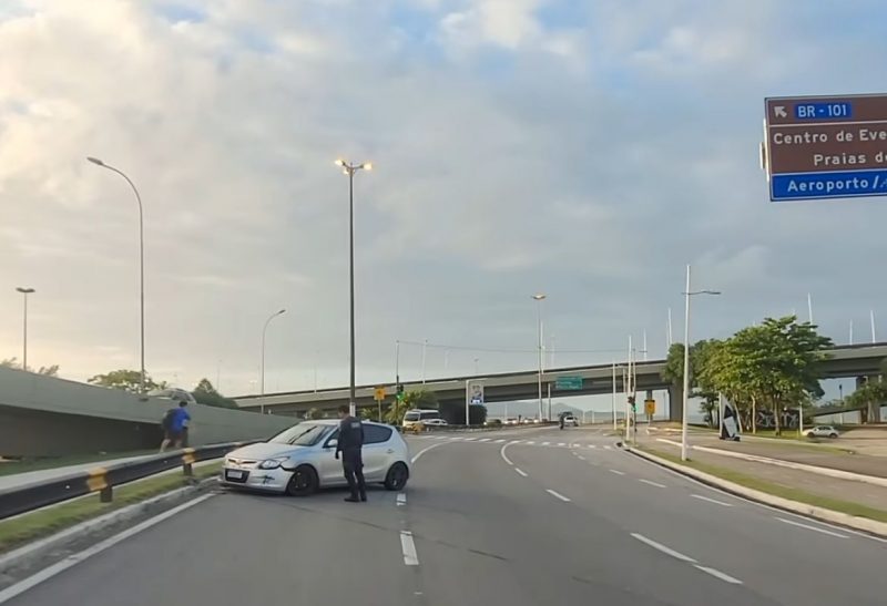 Acidente registrado em Florianópolis