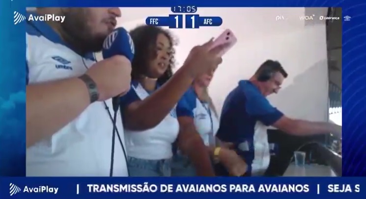 Agressão aos funcionários da TV Avaí no Orlando Scarpelli