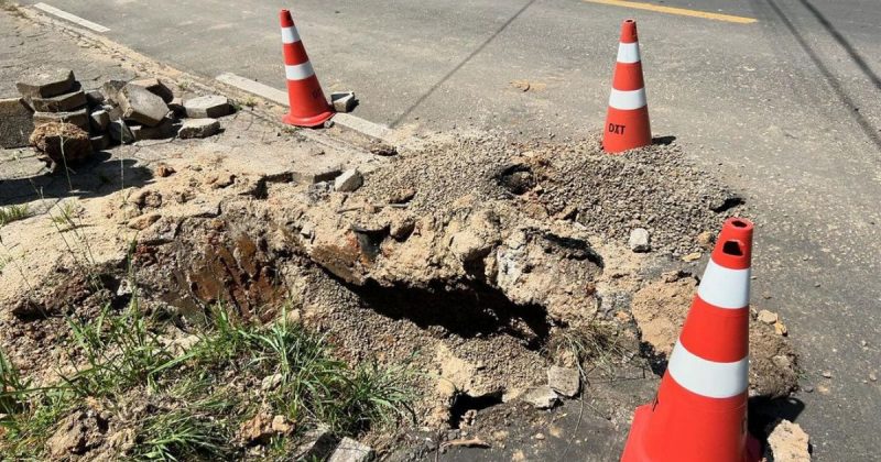 Jimy ficou preso em tubula&ccedil;&atilde;o por dias – Foto: Divulga&ccedil;&atilde;o/CBMSC/ND