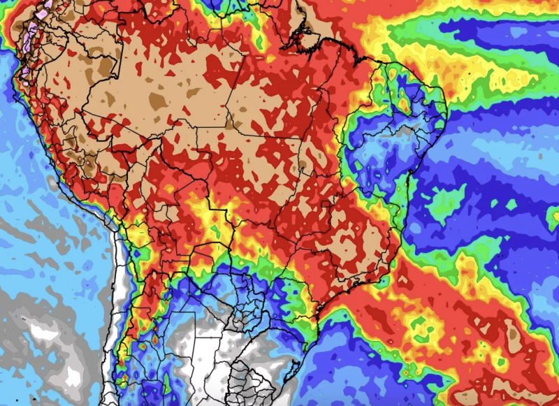 Janeiro marcou o oitavo mês consecutivo a registrar recordes históricos de calor. &#8211; Foto: MetSul/Reprodução/ND