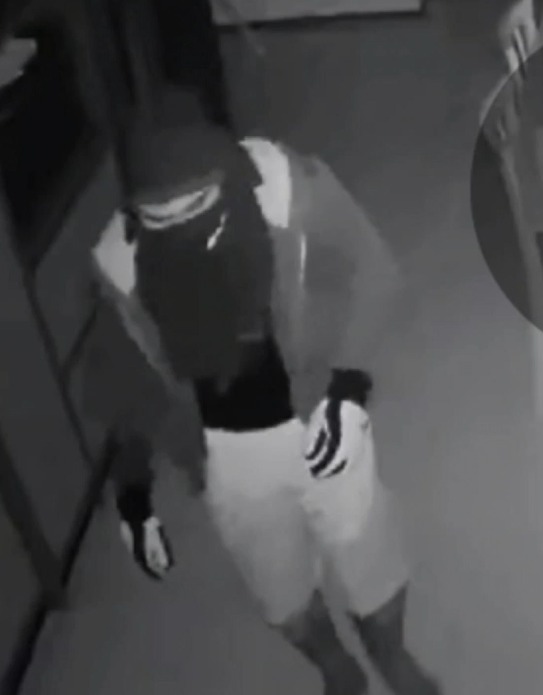 câmeras de segurança flagraram o momento em que o filho pega uma faca na cozinha da casa em Indaial 