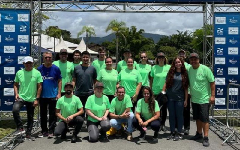 Equipe da FCA (Federação Catarinense de Atletismo) no Campeonato Catarinense de Marcha Atlética