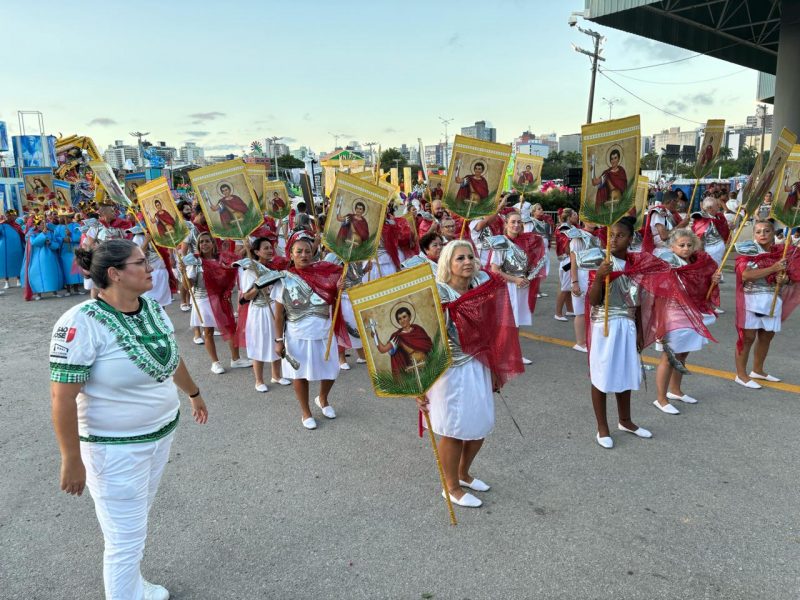 Começa o desfile da escola de samba Jardim das Palmeiras - Foto: Gustavo Bruning/ND