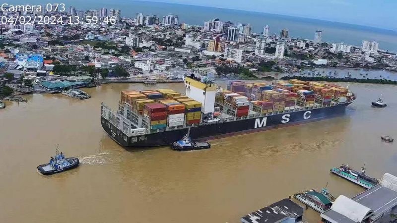 Marca Histórica Navio Faz Rara Manobra No Complexo Portuário Do Rio Itajaí Açu Entenda 0414