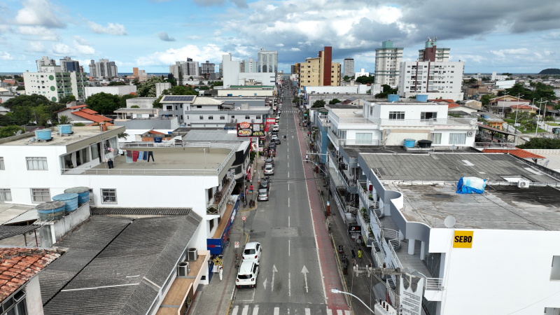 Avenidas e ruas da área central terão cobrança de estacionamento rotativo &#8211; Foto: Prefeitura de Navegantes/Reprodução/ND