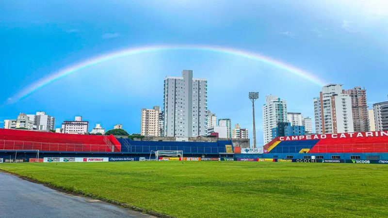 Estádio Doutor Hercílio Luz, em Itajaí, recebe o jogo entre Barra e Concórdia