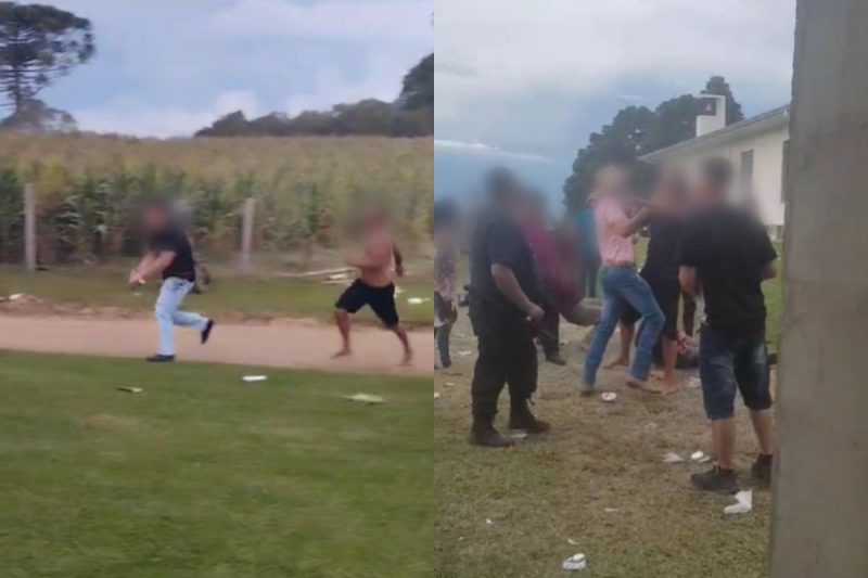 Festa de igreja terminou em pancadaria