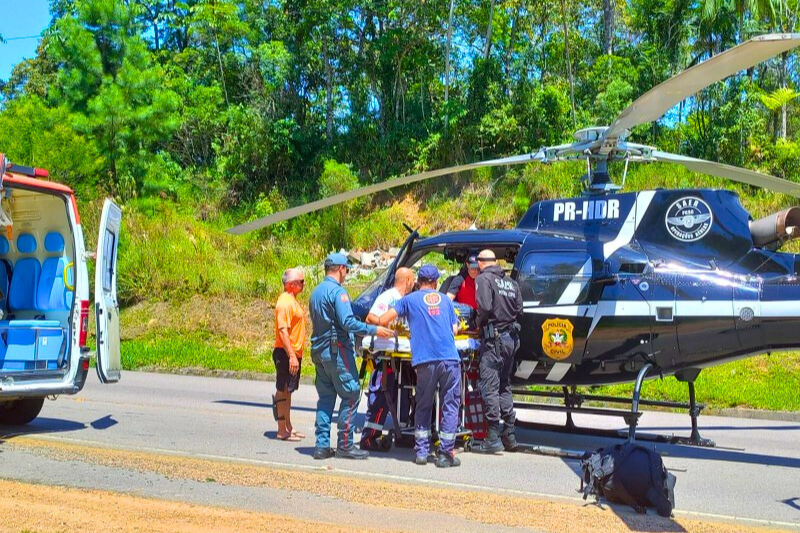 O acidente foi registrado no domingo (11).