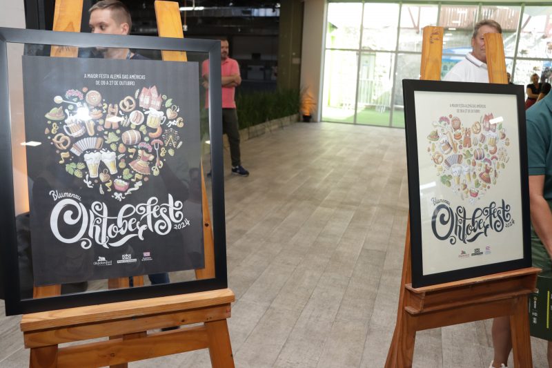 A marca da Oktoberfest Blumenau ganhou um coração, desenhado por instrumentos e objetos típicos da cultura germânica 