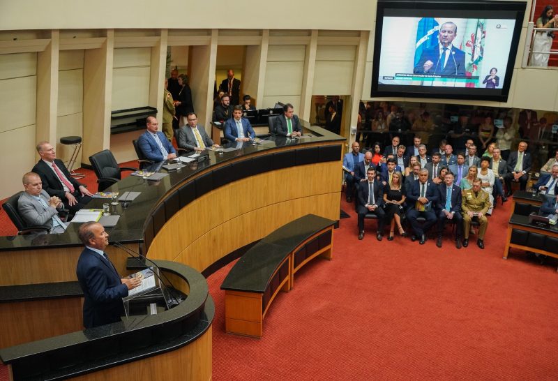 Jorginho leu mensagem na abertura do ano legislativo de 2024