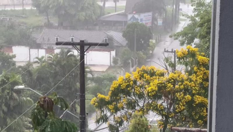 Chuva dominará o tempo em Joinville 