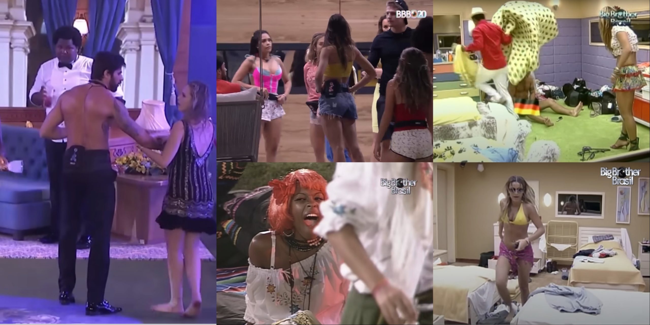 Na imagem aparece várias brigas que aconteceram em todas as edições do BBB