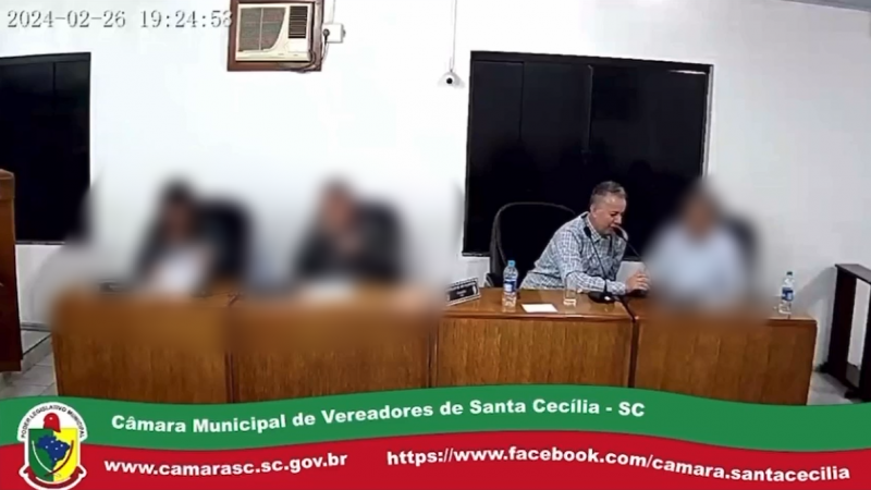 Um vereador de Santa Cecília confessou que estaria alcoolizado.