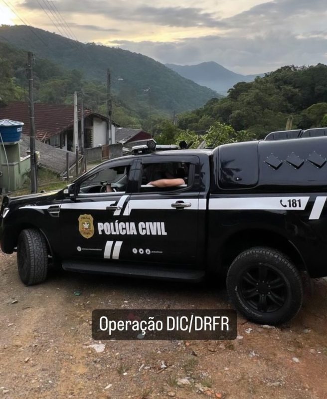 Opera&ccedil;&atilde;o da Pol&iacute;cia Civil busca desvendar primeiro homic&iacute;dio do ano em Blumenau – Foto: Pol&iacute;cia Civil/Reprodu&ccedil;&atilde;o/ND