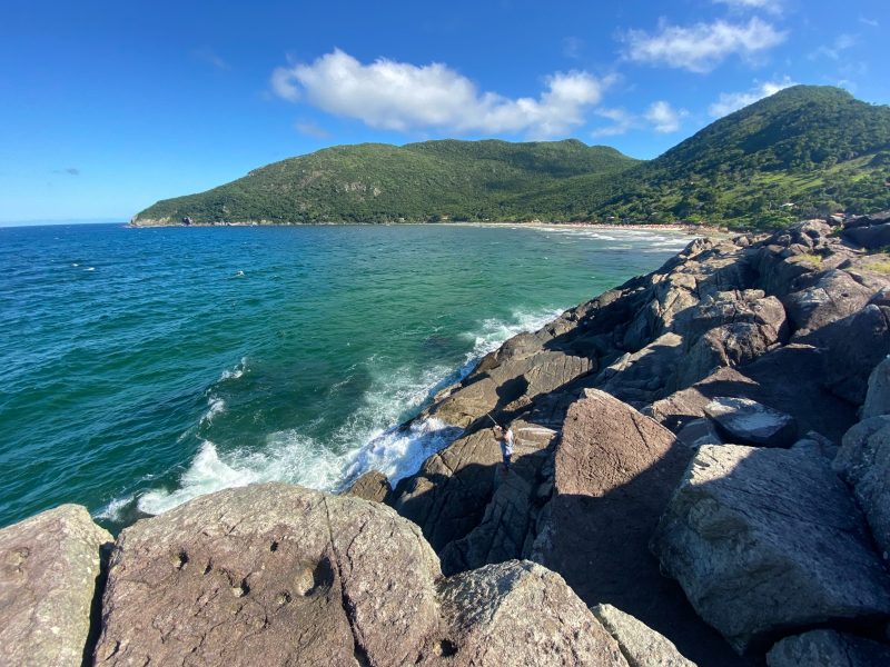 Ponta das Campanhas &eacute; local hist&oacute;rico de ca&ccedil;a &agrave;s baleias e tamb&eacute;m faz parte do mapa de Florian&oacute;polis – Foto: N&iacute;colas Hor&aacute;cio/ND