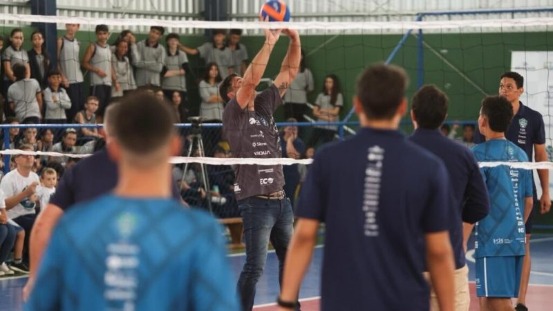 Joinville Vôlei inaugurou projeto social na zona Norte de Joinville