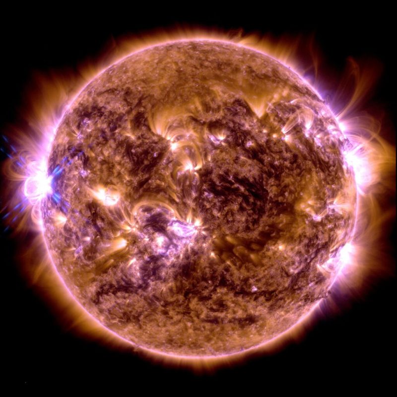 Según el vídeo, 2024 volverá a ser testigo de un período de importante actividad solar.  – Imagen: NASA/Divulgación/ND